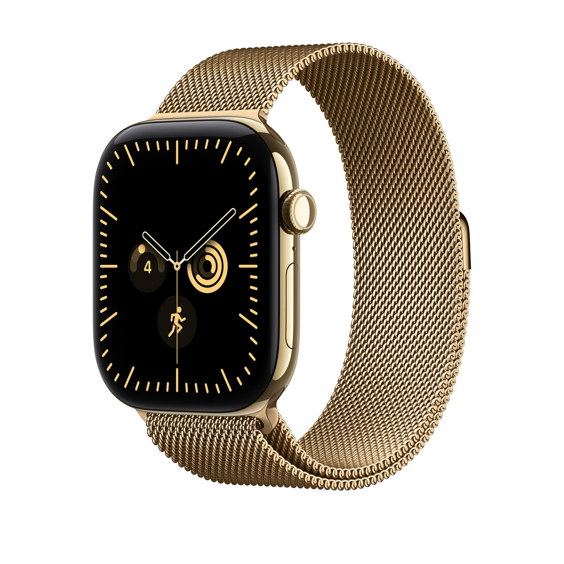 Apple Milanaise Armband, Brillantgold, 40mm, One Size