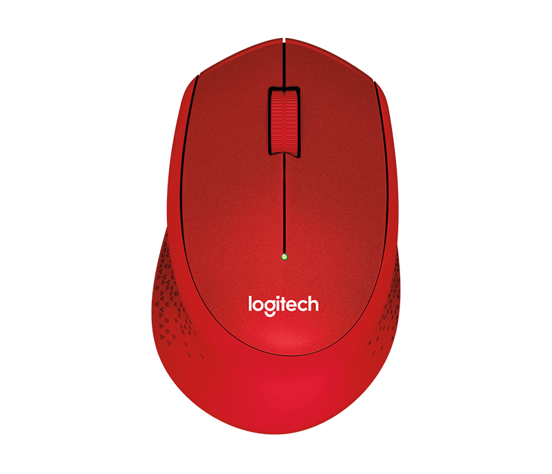 Logitech M330 SILENT PLUS, Rot, Kabellos via USB-Empfänger