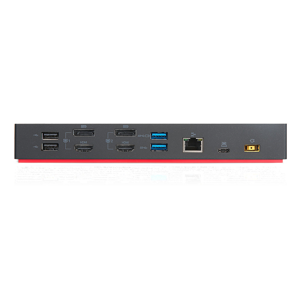 Lenovo ThinkPad Hybrid USB-C , Schwarz, USB-C, 12 in 1, 135W