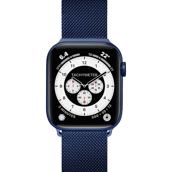 LAUT Steel Loop Watch Strap, Blau, 44mm, 45mm, 42mm (Series 1/2/3), 49mm, 46mm