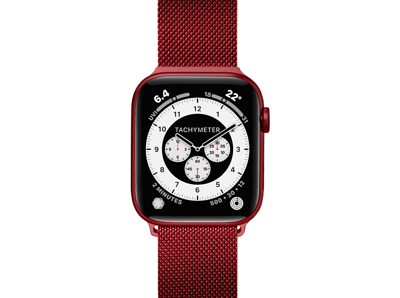 LAUT Steel Loop Watch Strap, Rot, 40mm, 41mm, 38mm, 42mm (Series 10/11/12)