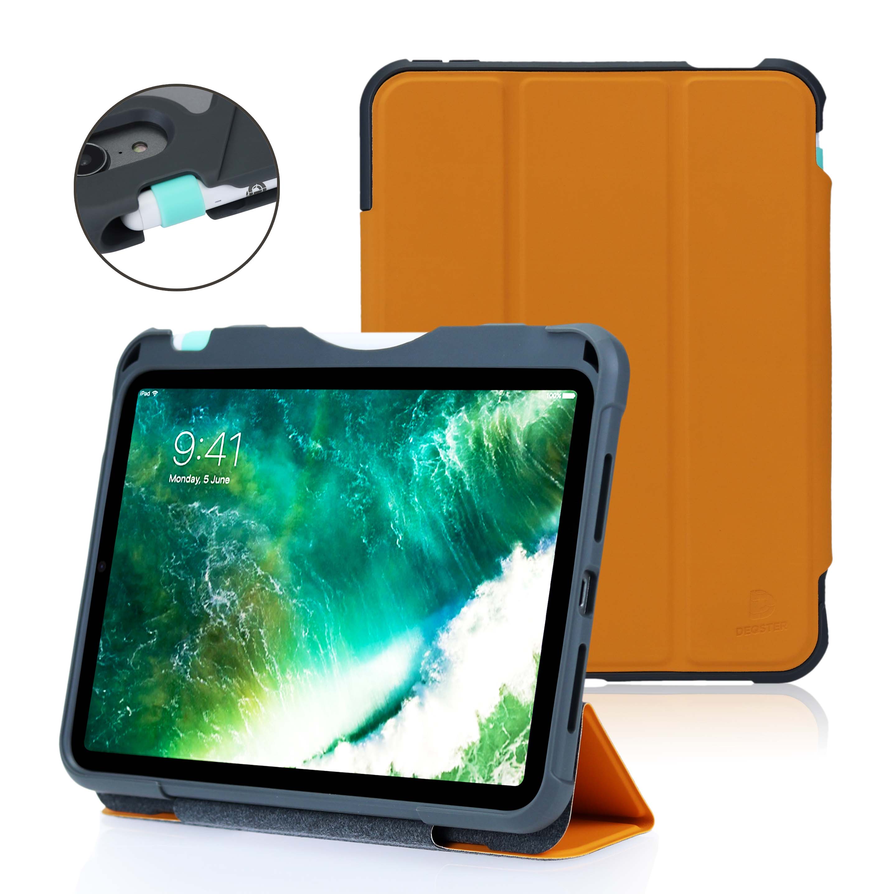 DEQSTER Rugged Case #RQ1 8.3", Orange